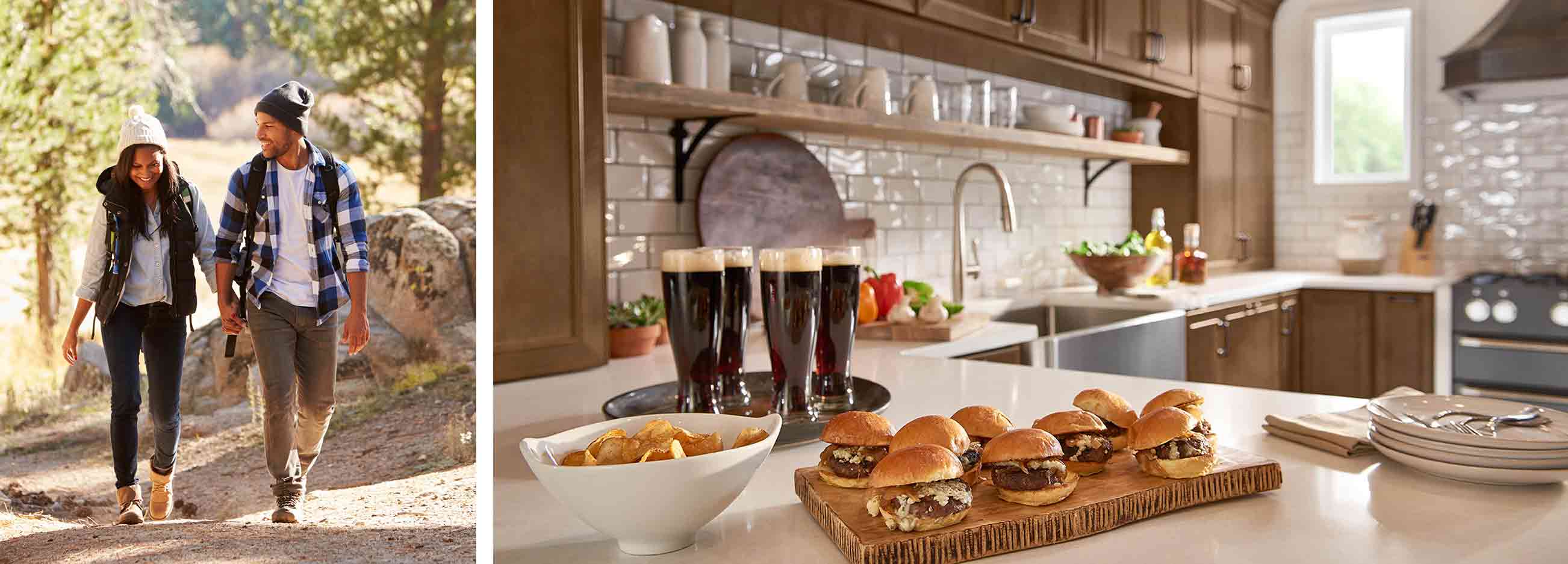 Inviting Maple Truffle Cabinets 